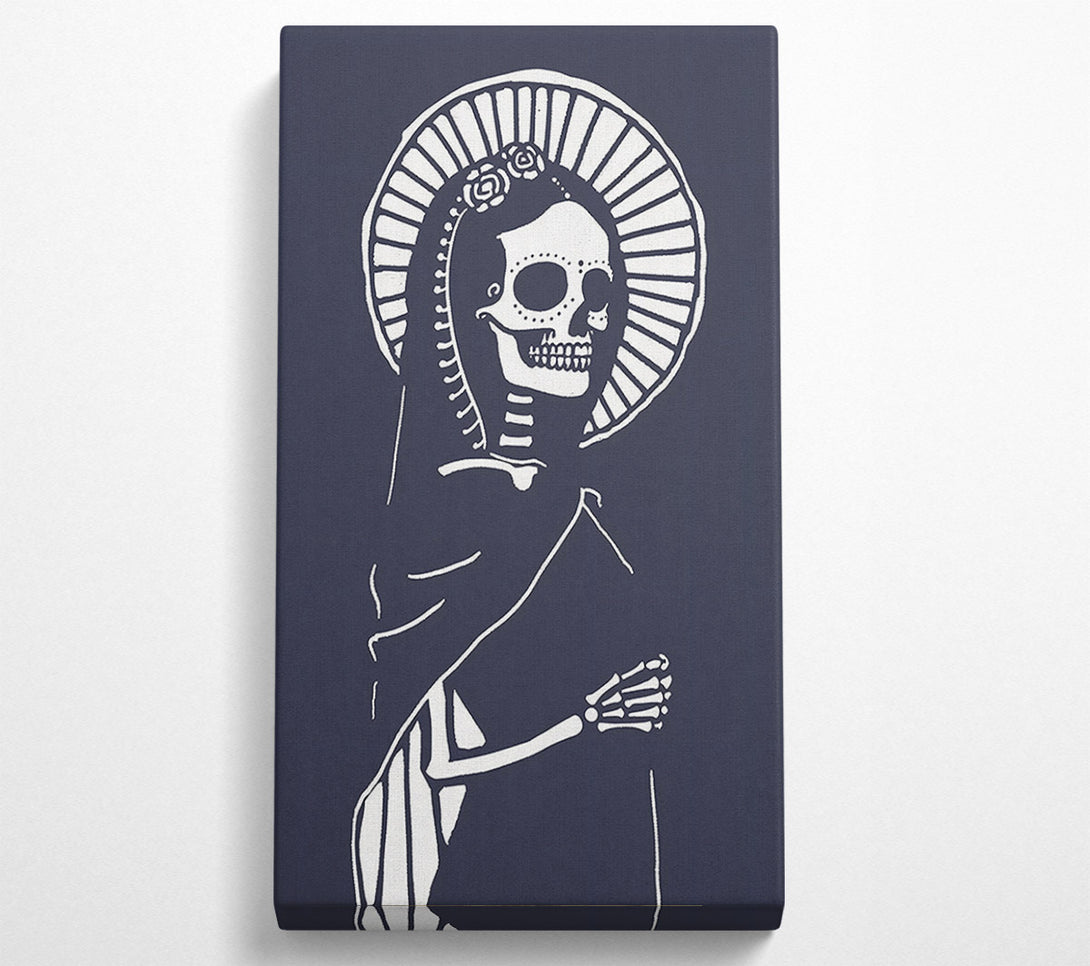  A Canvas Print of Navy Blue Holy Bones Canvas Wall Art