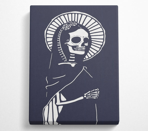  A Canvas Print of Navy Blue Holy Bones Canvas Wall Art