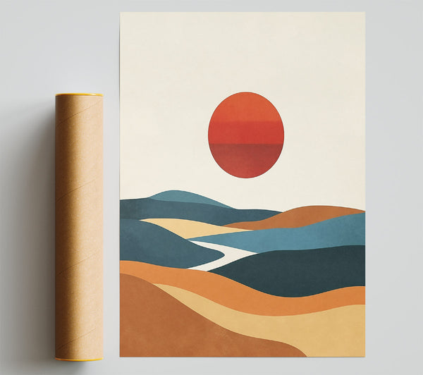 Sunset Over Terracotta Hills Print