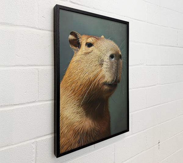 Golden Capybara Portrait