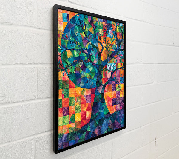 Blue Mosaic Tree