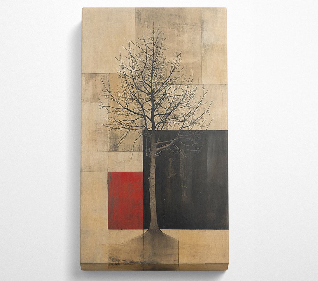  A Canvas Print of Red Sky Silhouette Canvas Art