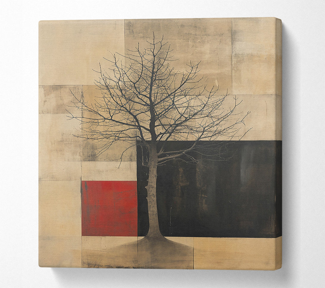  A Canvas Print of Red Sky Silhouette Canvas Art