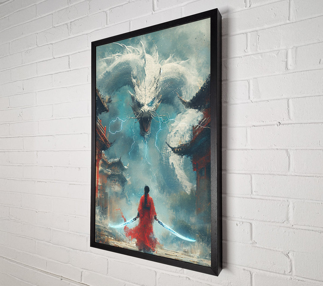  A Canvas Print of Ice Dragon Breathe Canvas Print