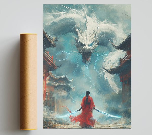 Ice Dragon Breathe Poster