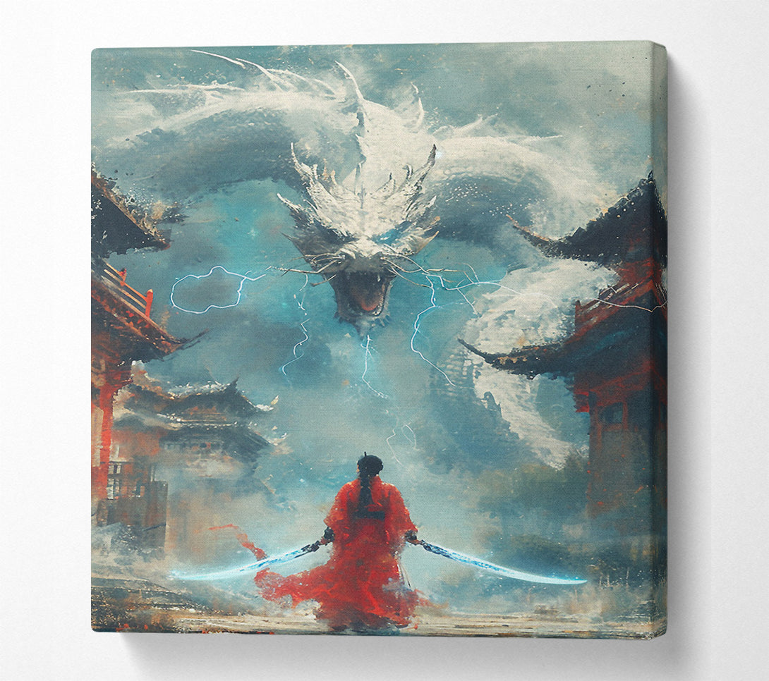  A Canvas Print of Ice Dragon Breathe Canvas Print