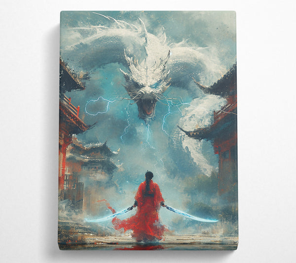  A Canvas Print of Ice Dragon Breathe Canvas Print