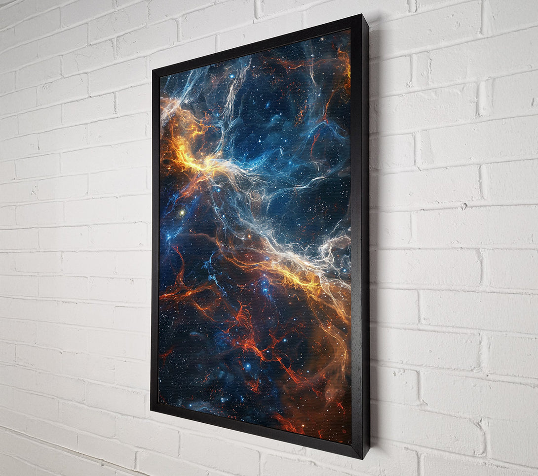  A Canvas Print of Cosmic Orange Nebula Canvas Art
