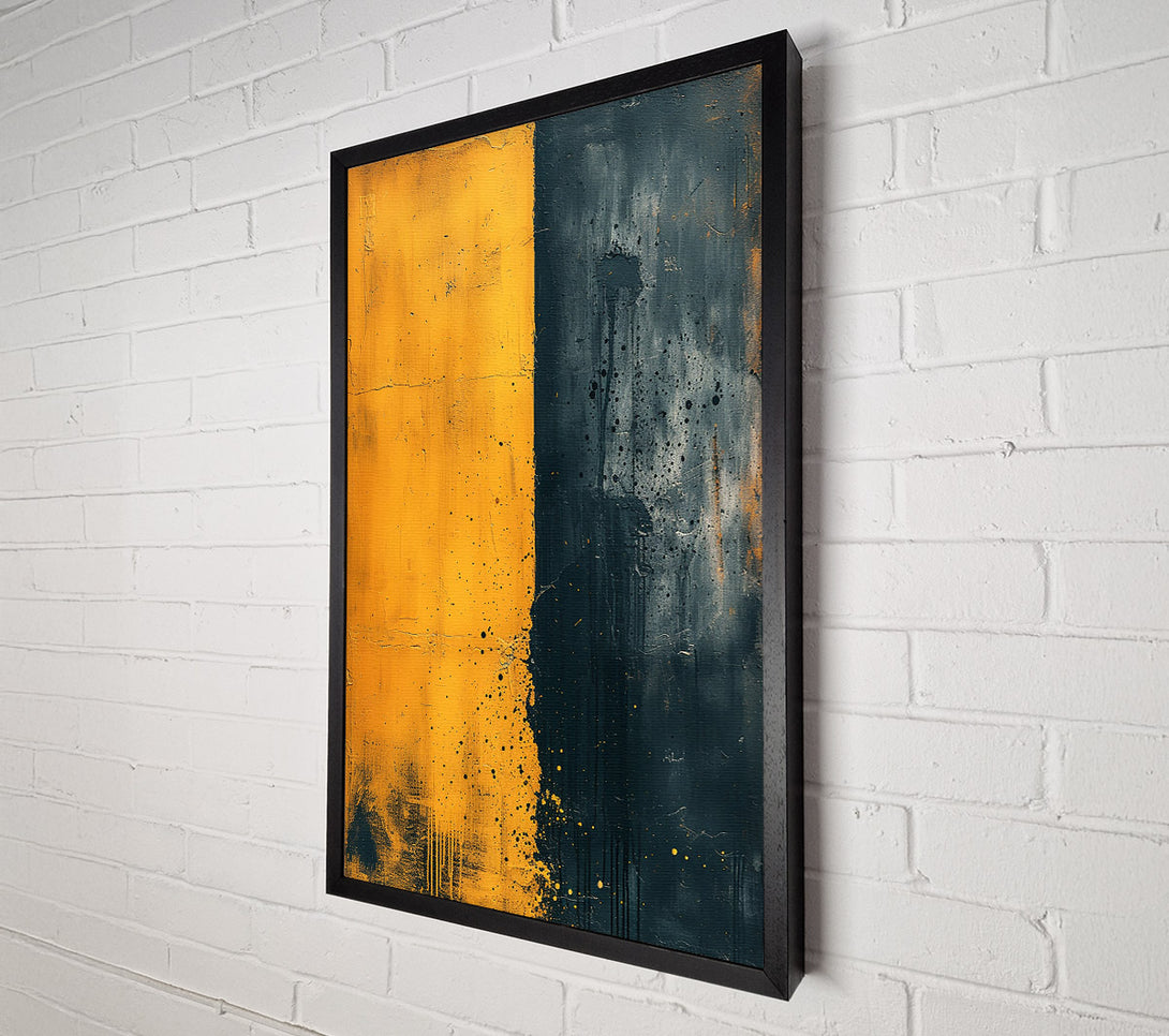  A Canvas Print of Golden Splashes Of Darkness Canvas Print
