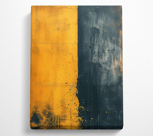  A Canvas Print of Golden Splashes Of Darkness Canvas Print