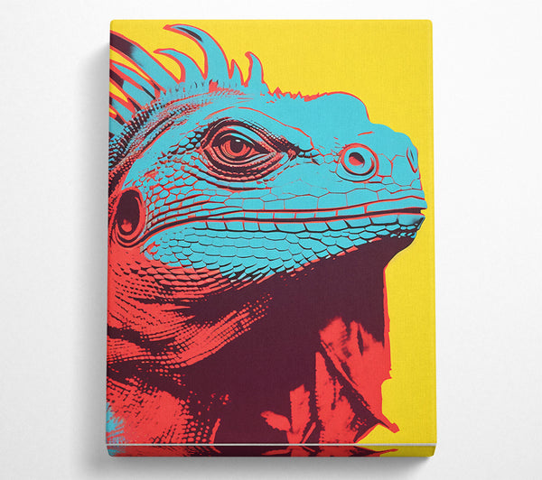  A Canvas Print of Iguana Pop Art Canvas Art
