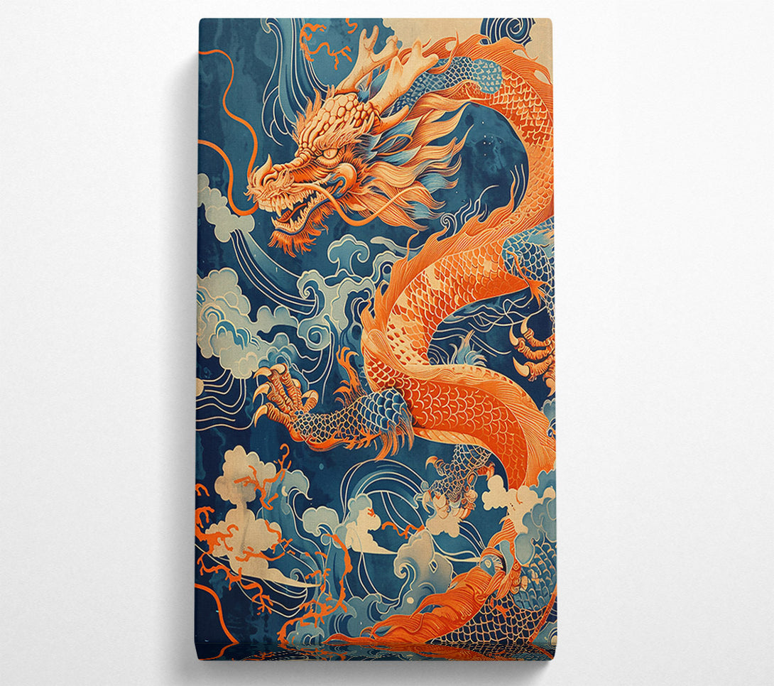  A Canvas Print of Orange Dragon'S Rise Canvas Print