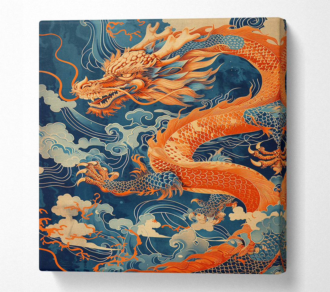  A Canvas Print of Orange Dragon'S Rise Canvas Print