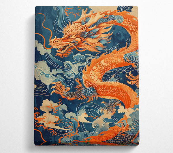  A Canvas Print of Orange Dragon'S Rise Canvas Print