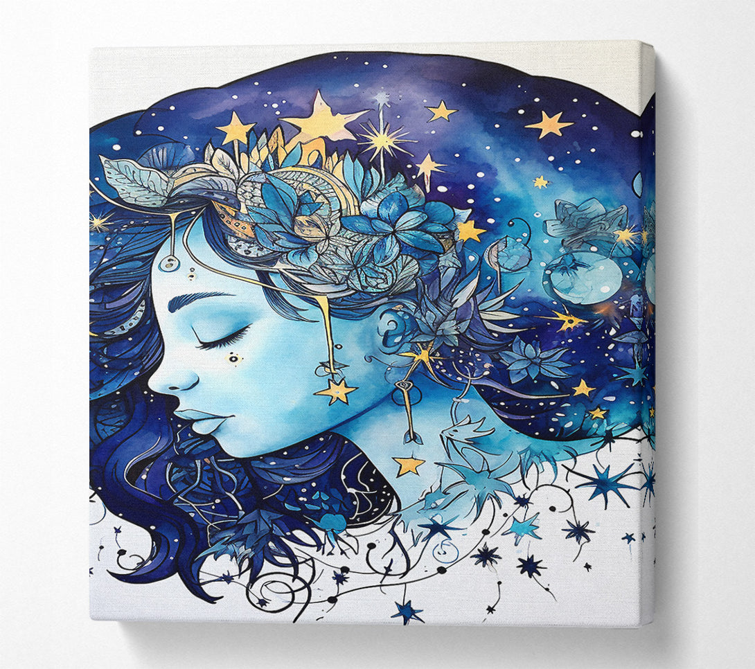  A Canvas Print of Indigo Child Dreams Canvas Art