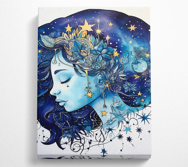  A Canvas Print of Indigo Child Dreams Canvas Art