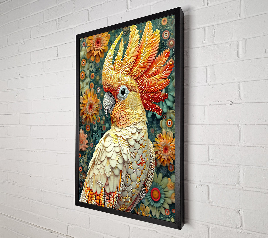  A Canvas Print of Golden Scaled Parrot Canvas Art
