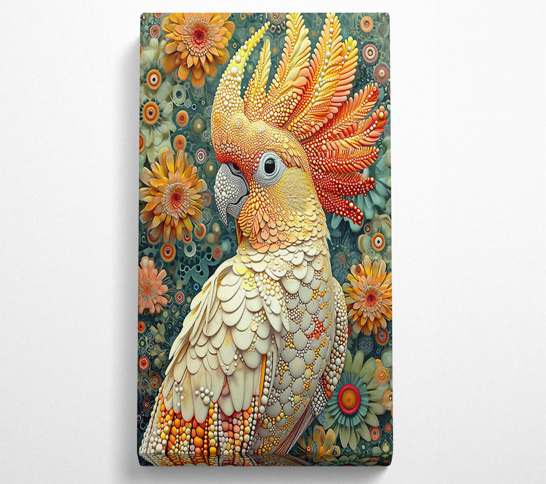  A Canvas Print of Golden Scaled Parrot Canvas Art