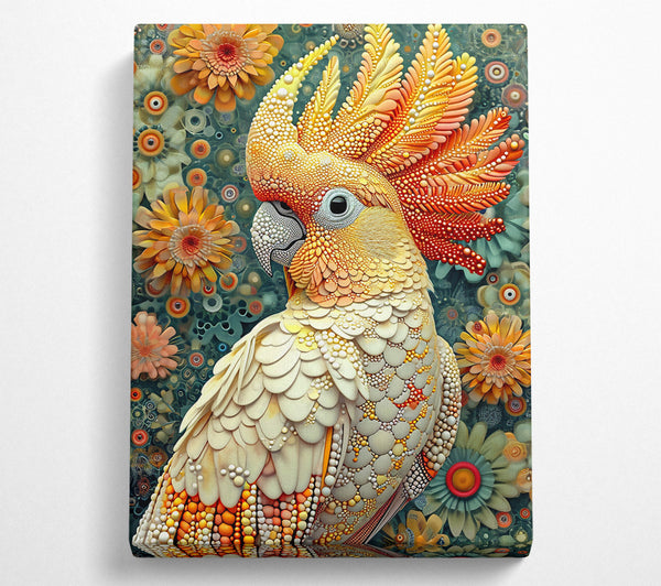  A Canvas Print of Golden Scaled Parrot Canvas Art