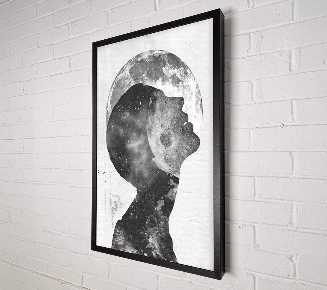  A Canvas Print of Silver Lunar Dream Canvas Wall Art