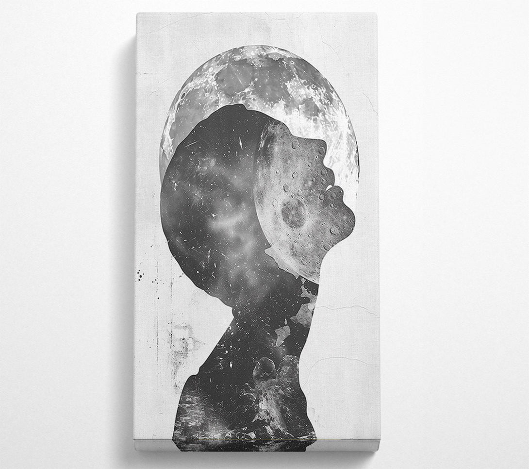  A Canvas Print of Silver Lunar Dream Canvas Wall Art