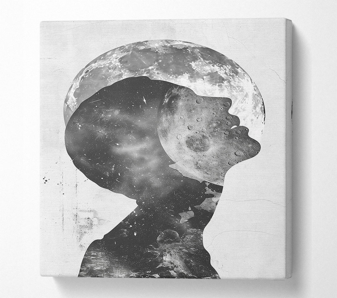  A Canvas Print of Silver Lunar Dream Canvas Wall Art
