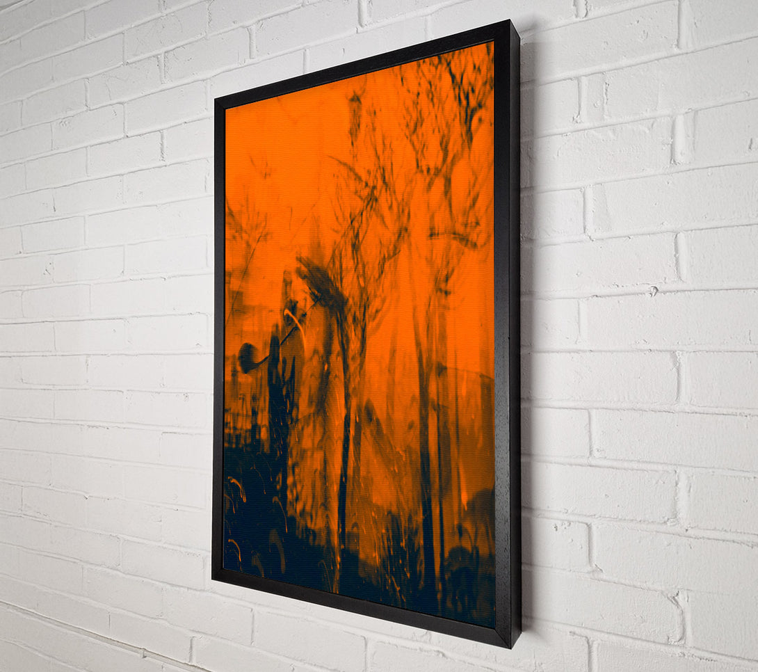  A Canvas Print of Burnt Orange Haze Canvas Wall Art