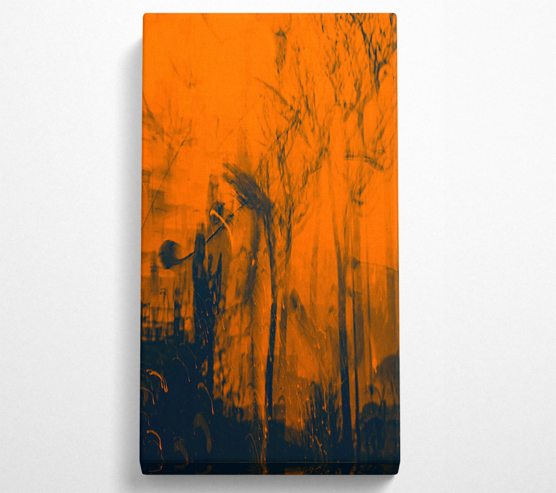  A Canvas Print of Burnt Orange Haze Canvas Wall Art