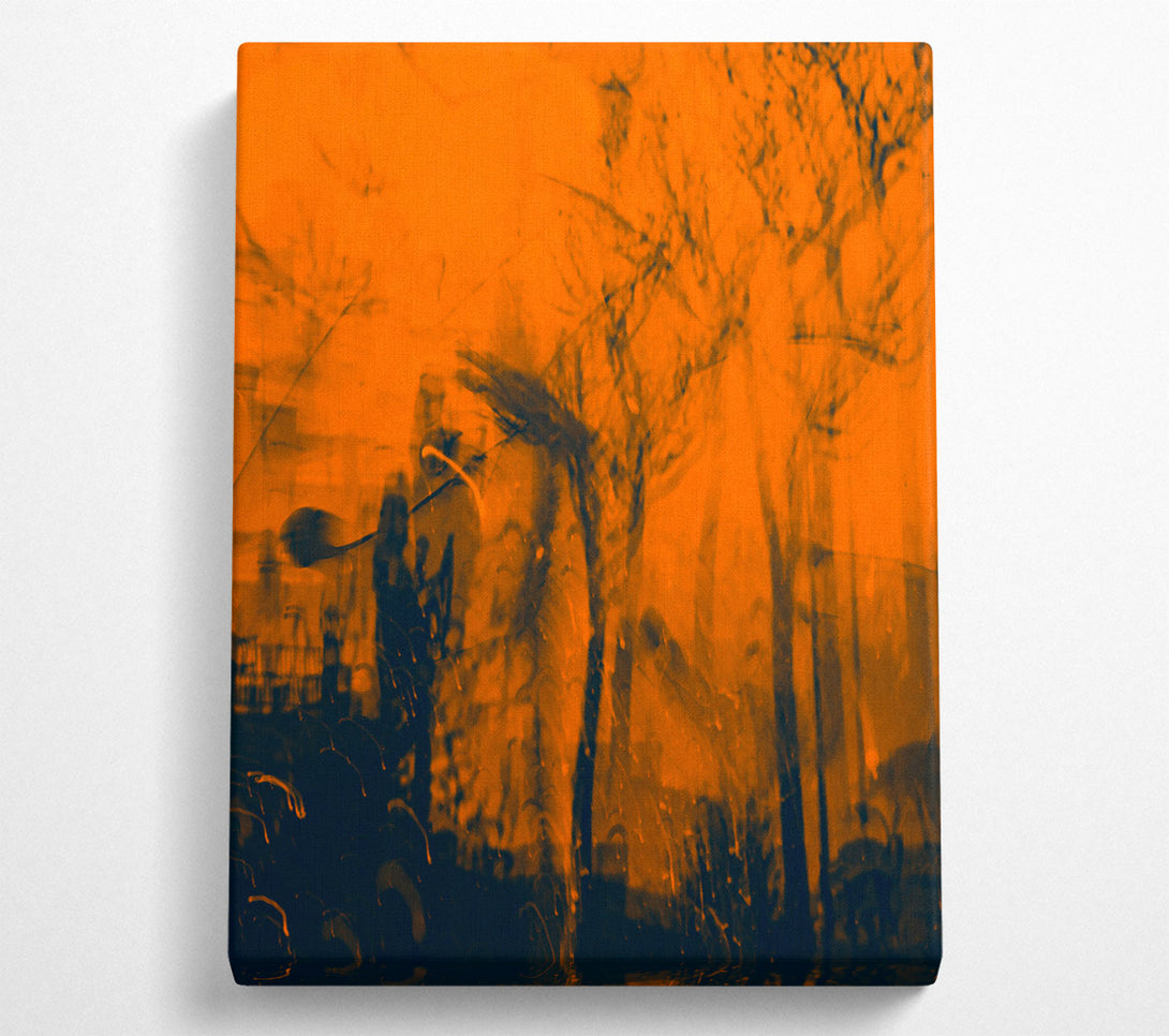  A Canvas Print of Burnt Orange Haze Canvas Wall Art