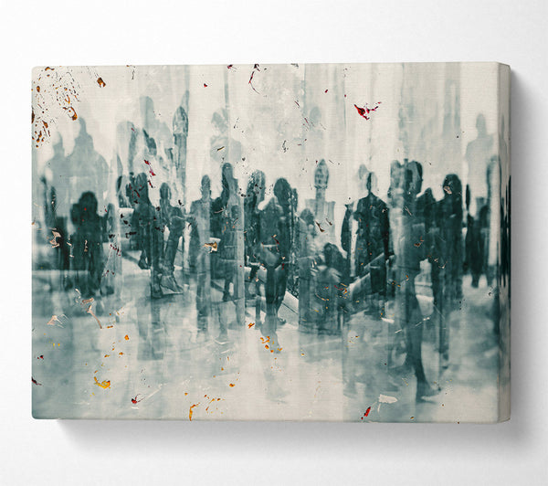  A Canvas Print of Grey City Ghosts Canvas Art