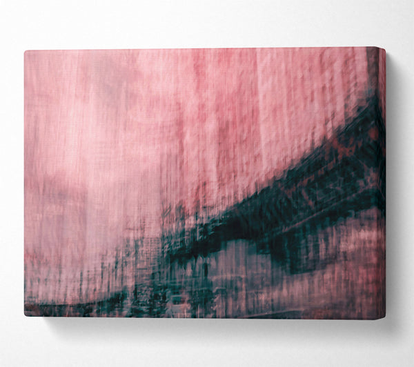  A Canvas Print of Blush Cityscape Dreams Canvas Wall Art