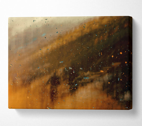  A Canvas Print of Amber Dust Specks Canvas Art