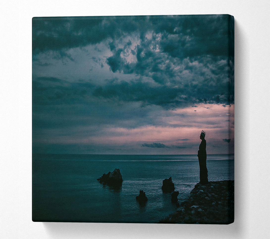  A Canvas Print of Teal Queen'S Sunset Canvas Print