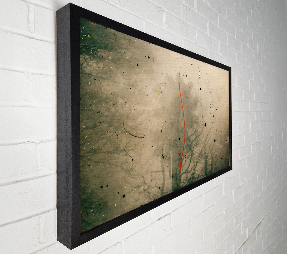 A Canvas Print of Crimson Through Mist Canvas Wall Art