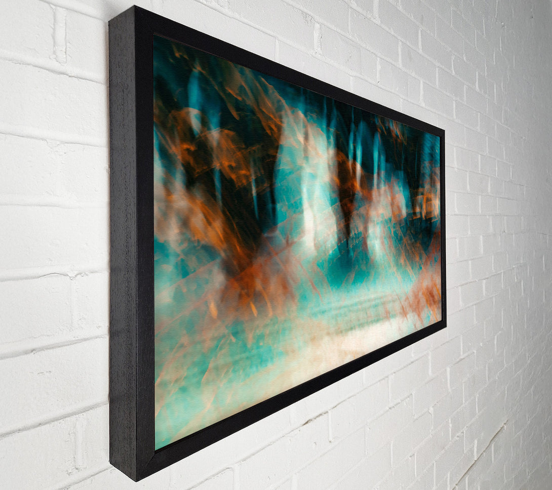 A Canvas Print of Teal And Orange Blur Canvas Print