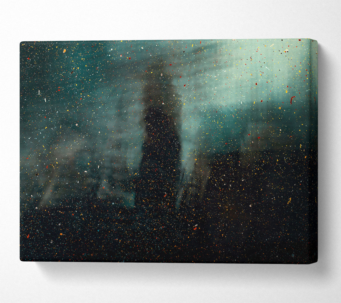  A Canvas Print of Teal Stardust Dreams Canvas Print