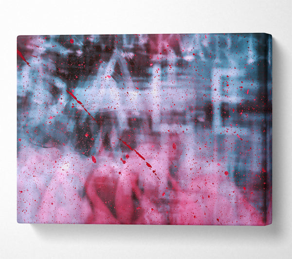  A Canvas Print of Crimson Through Glass Canvas Print