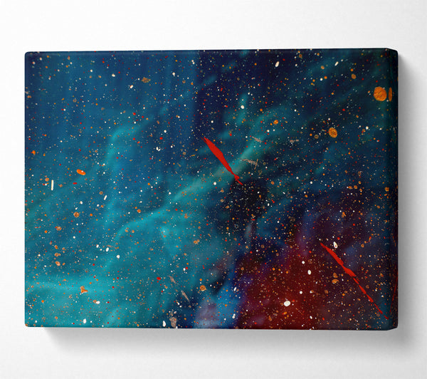  A Canvas Print of Blue Cosmic Dust Canvas Print