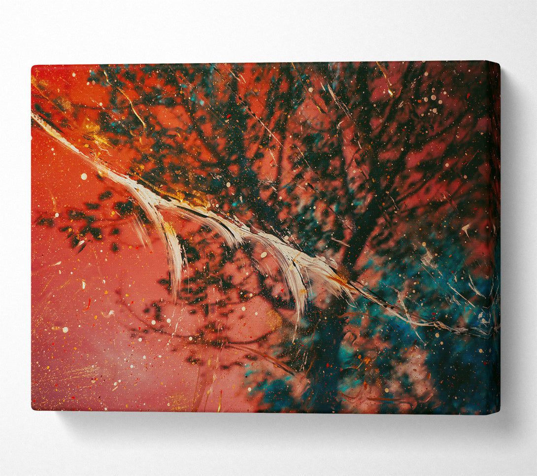  A Canvas Print of Crimson Cosmic Dance Canvas Art