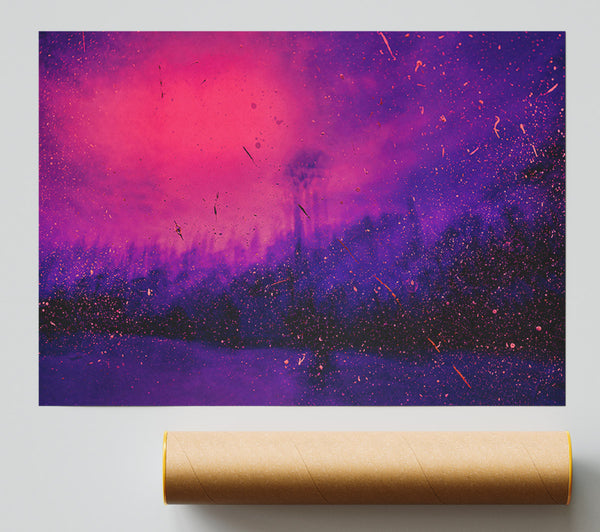 Pink And Purple Haze Print