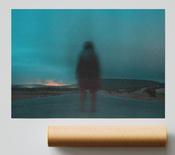Teal Dusk Road Giclee Print