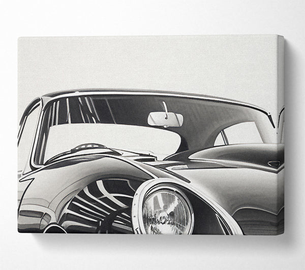  A Canvas Print of Jaguar E Type Sketch Canvas Print