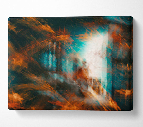  A Canvas Print of Orange Through Glass Canvas Art