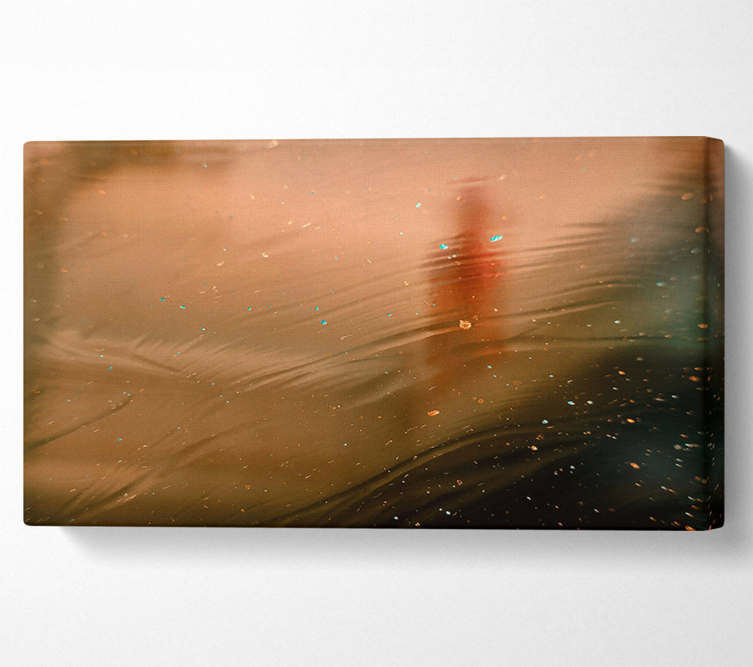  A Canvas Print of Golden Dust Waves Canvas Print
