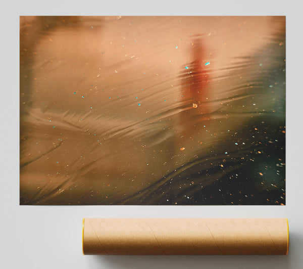 Golden Dust Waves Poster
