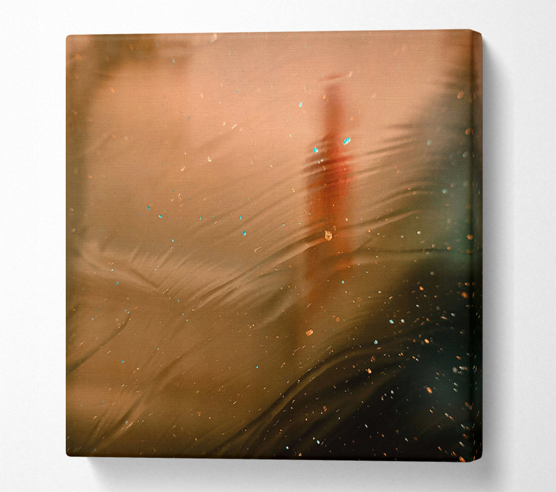  A Canvas Print of Golden Dust Waves Canvas Print