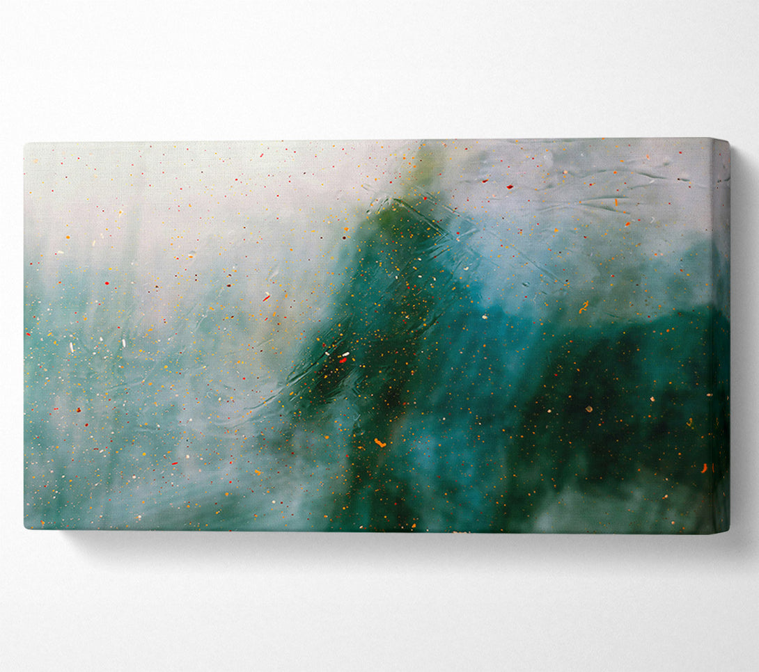 A Canvas Print of Teal Sky Specks Canvas Wall Art