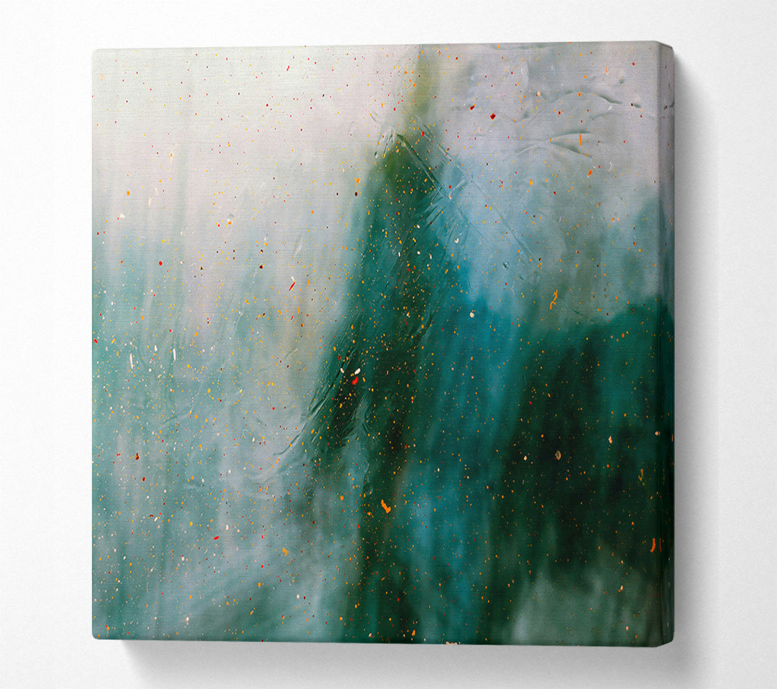  A Canvas Print of Teal Sky Specks Canvas Wall Art