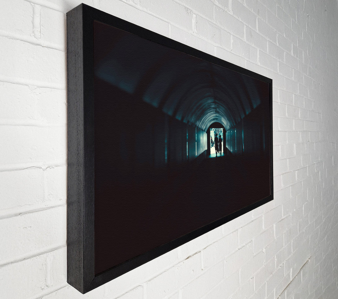  A Canvas Print of Teal Tunnel Vision Canvas Wall Art