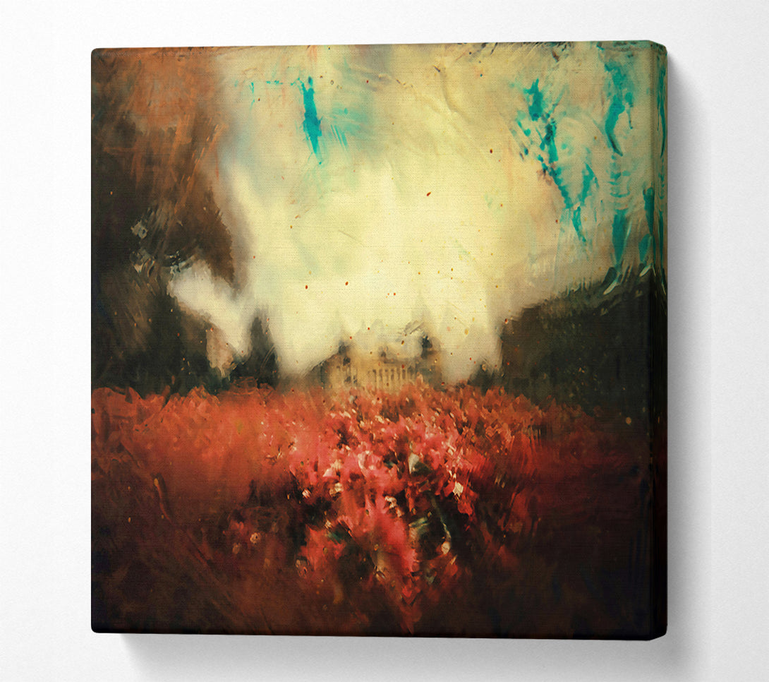  A Canvas Print of Crimson Fog Dreamscape Canvas Art